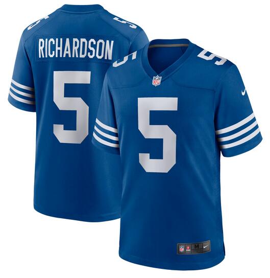 Men Indianapolis Colts #5 Anthony Richardson Nike Royal Indiana Nights Alternate Game NFL Jersey